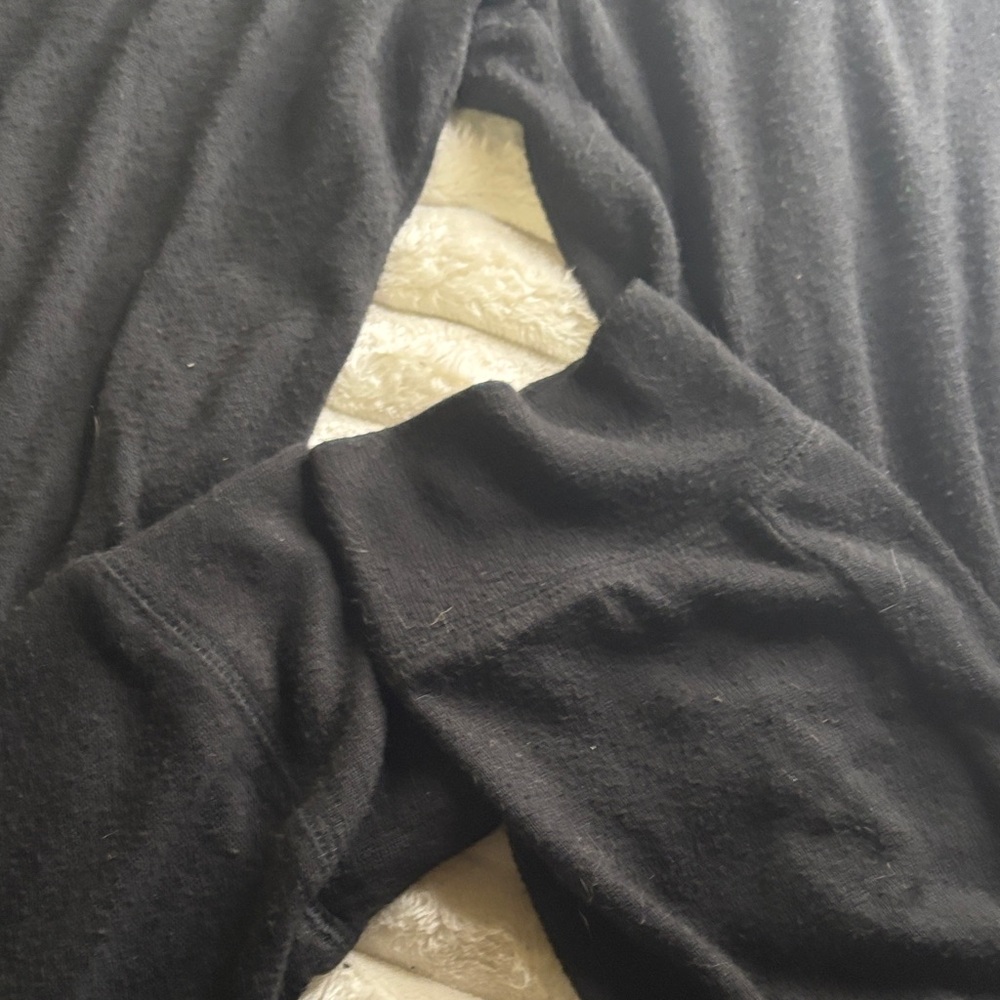 Victoria's Secret Black Jogger Pants with Gold Crest - Picture 2 of 4